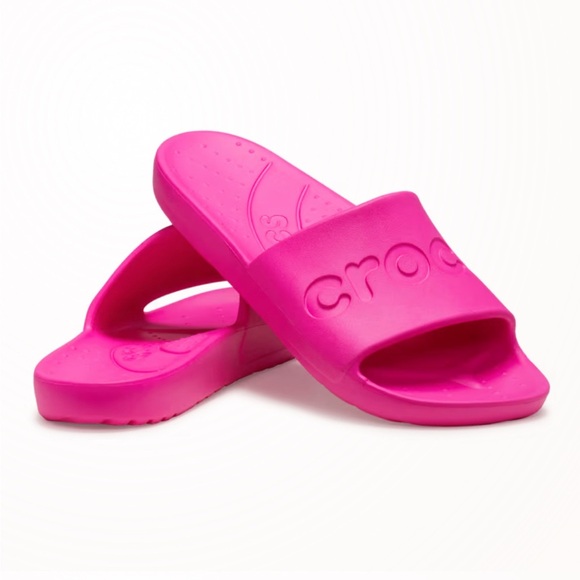 Pink Crocs Slide Sandals - Picture 1 of 9